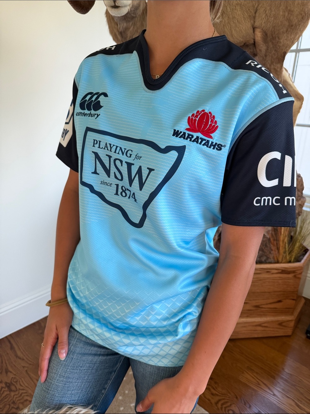 NSW Waratahs Ray White Rugby Jersey, nwot small